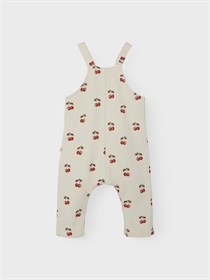 Lil Atelier Cherries Overalls Ronja Whitecap Gray